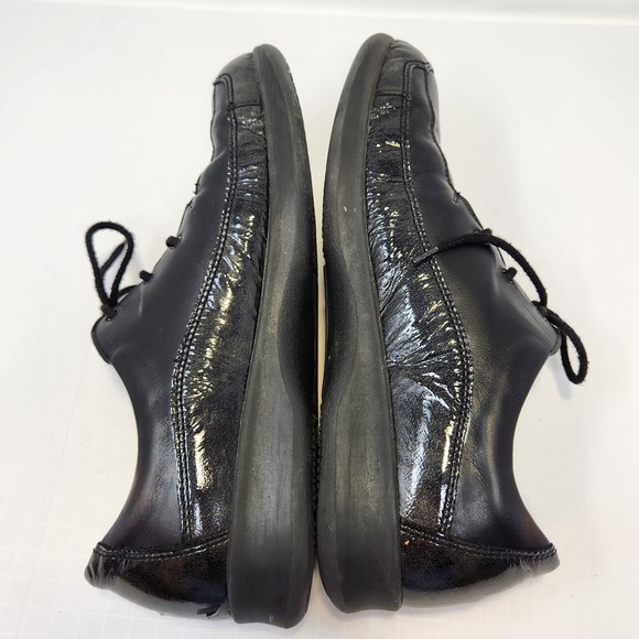 Finn Comfort Womens Acapulco Black Leather Lace Up Oxford Shoes Size 7.5 Loafers - Picture 9 of 11